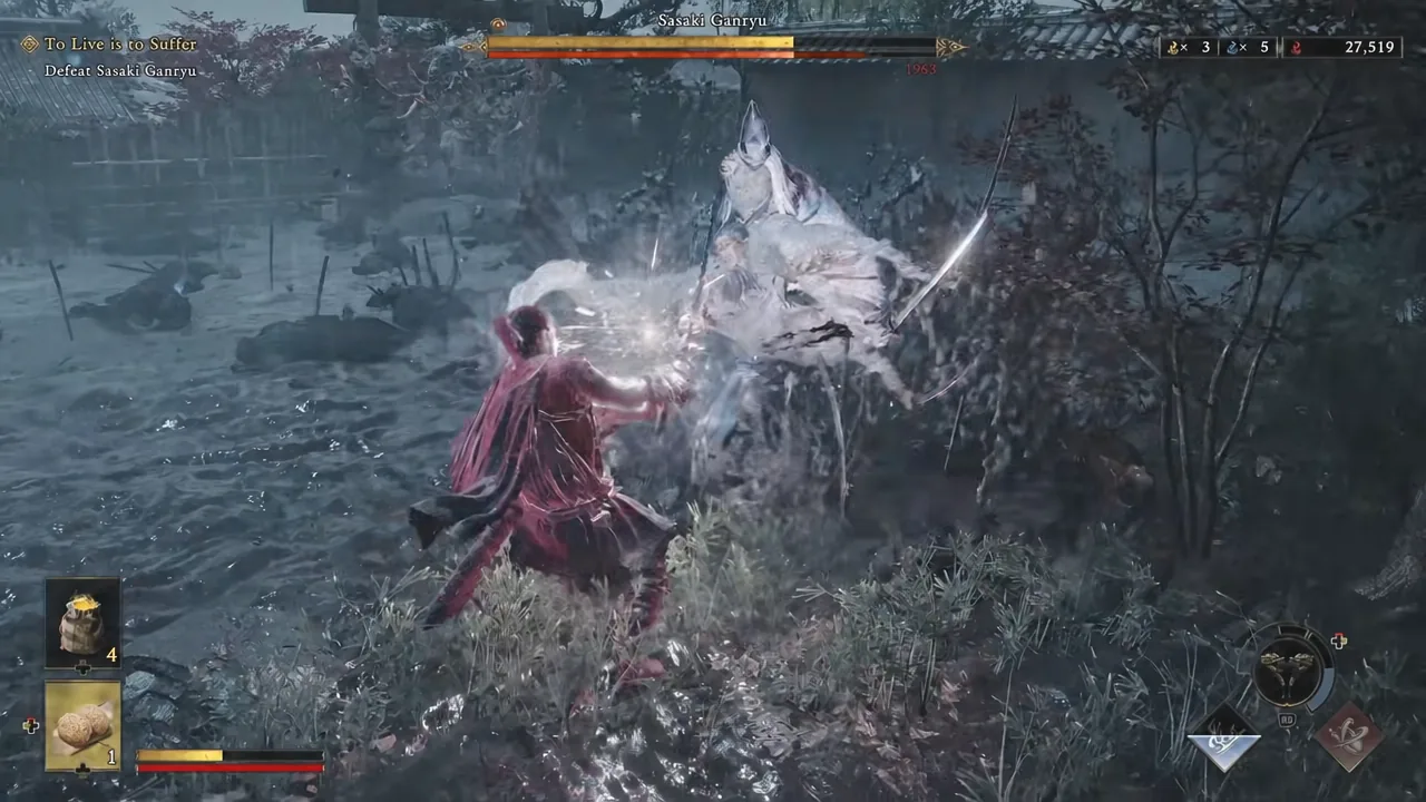 Openings like this one, right after a deflected string, are when to top up with rice balls.