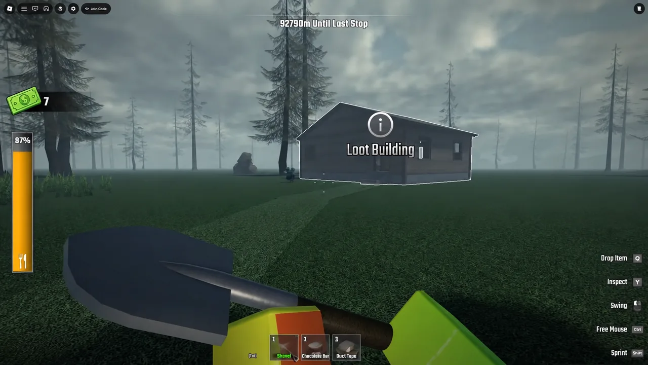 Player swinging a melee weapon at zombies bunched into a narrow gap