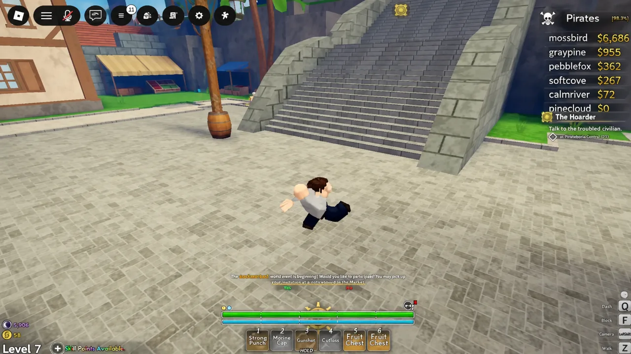 Grand Blue running after the graphics quality and frame rate settings were adjusted