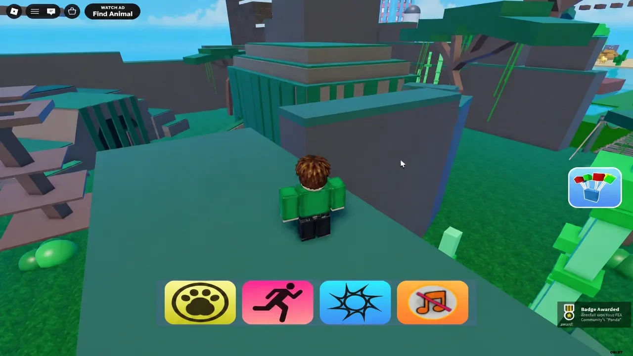 Avatar approaching the green jungle temple where the Macaw perches on the roof