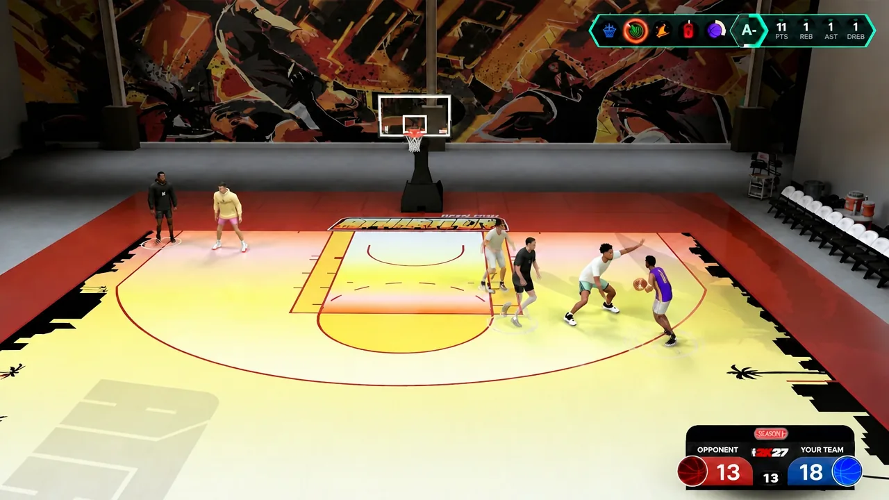 Fire and Concrete MyCAREER content in NBA 2K27