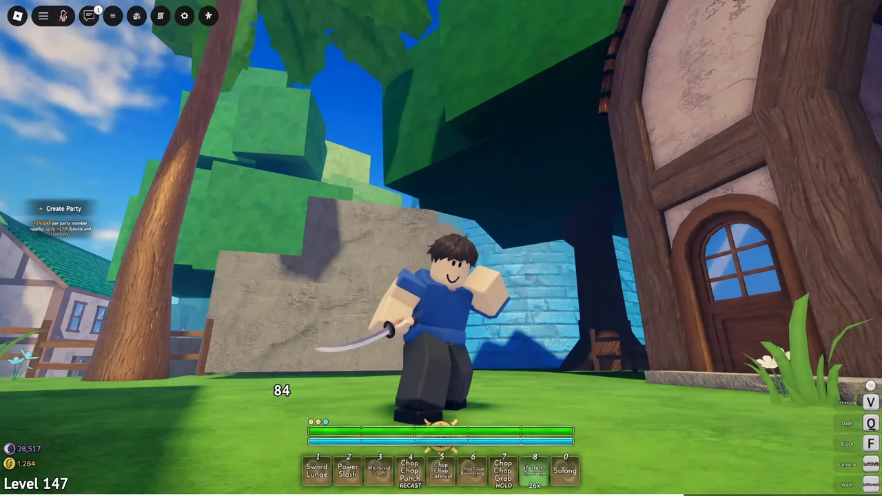 Character equipped with Black Briar showing its unique holding stance