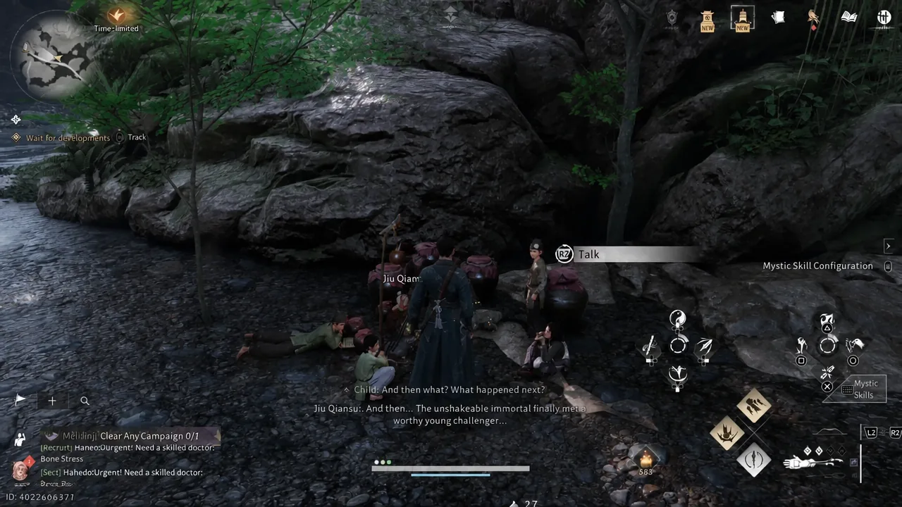 Talking to Jiu Qiansui after the duel to receive the Skystrike Gauntlets and Eonpour