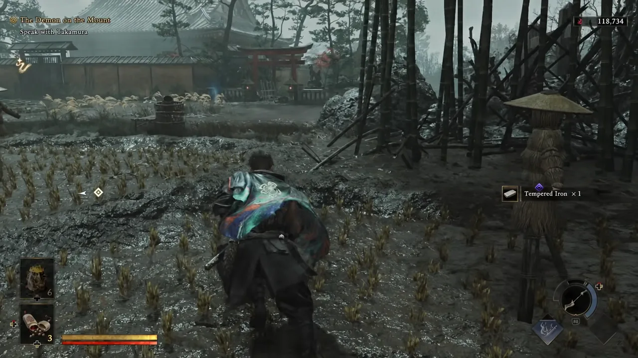 Musashi in Onimusha: Way of the Sword's Kyoto