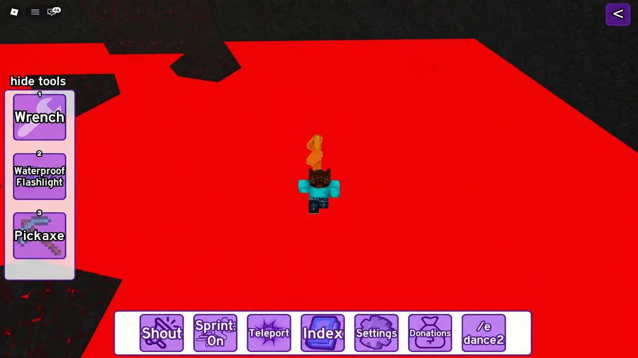 Exploring one of the character-hunting areas in Find the OSC on Roblox