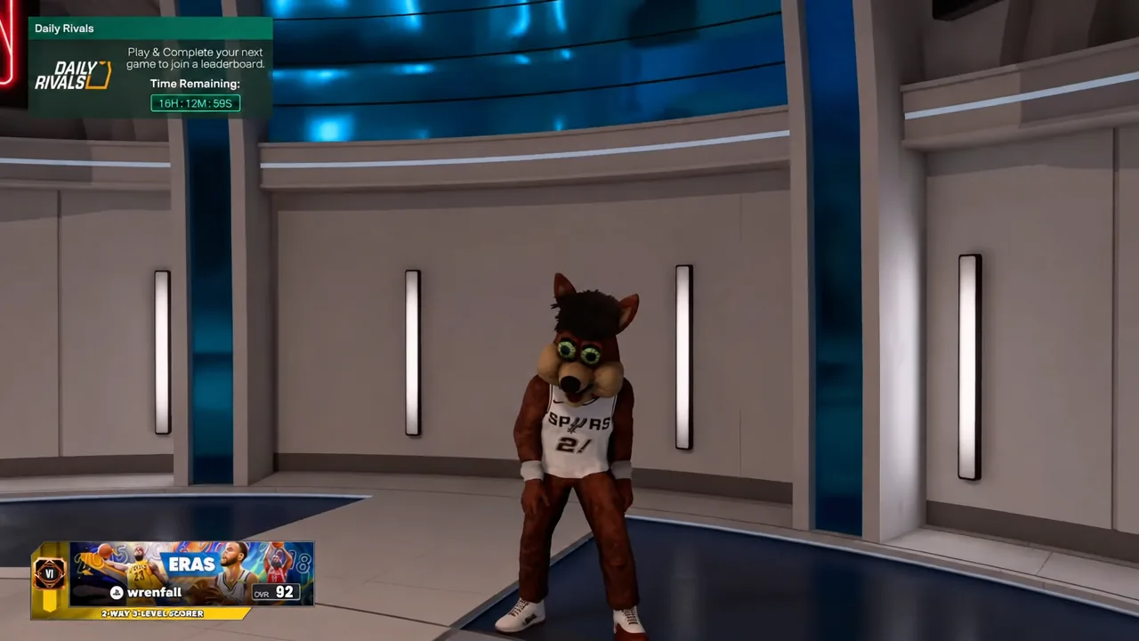 Daily Rivals screen showing the event countdown timer in the MyCareer hub