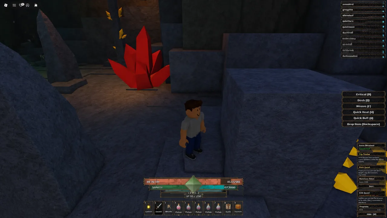 The sky island area above the Shimmering Sanctum where the teleport obelisk sits