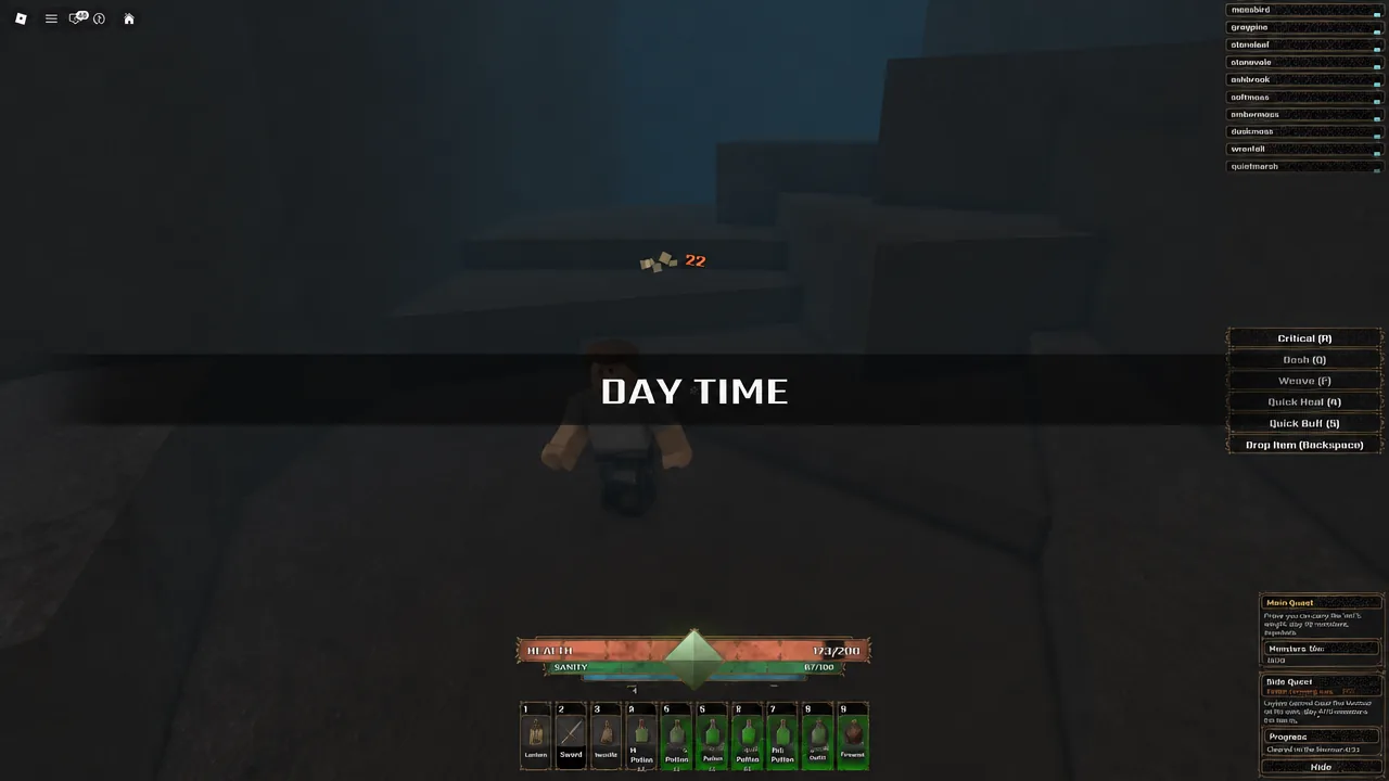 The DAY TIME banner appearing on screen as The Veil switches to daytime