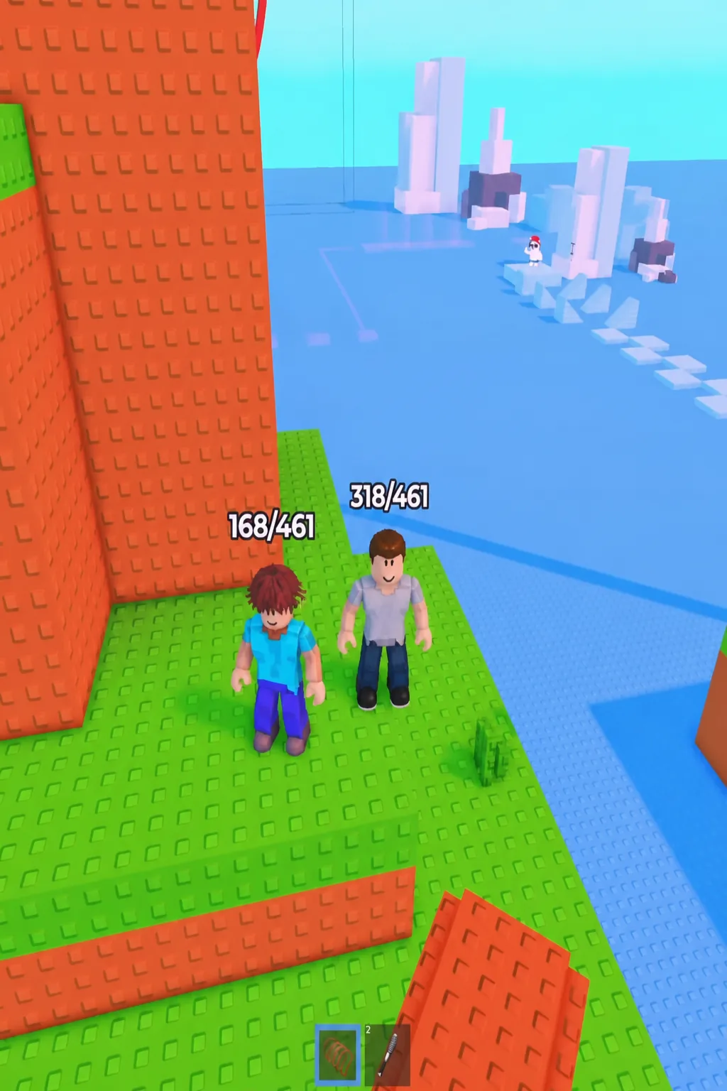 The high ledge in THE PARK, where other players tend to gather around the same spot.