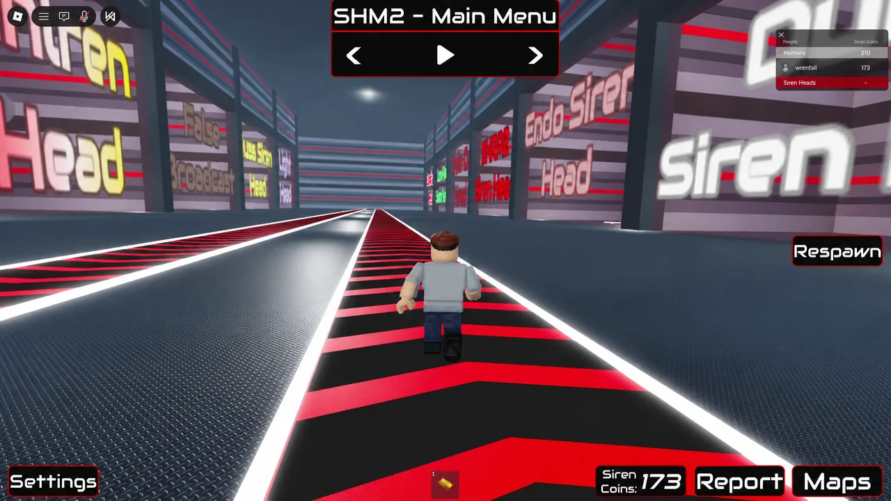 SHM2 main menu screen with the Play button in the center