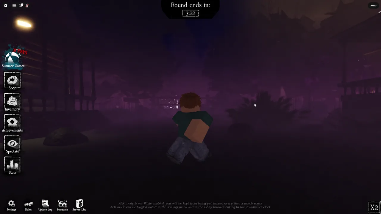 Survivor moving through the map while the round ends in timer counts down on screen