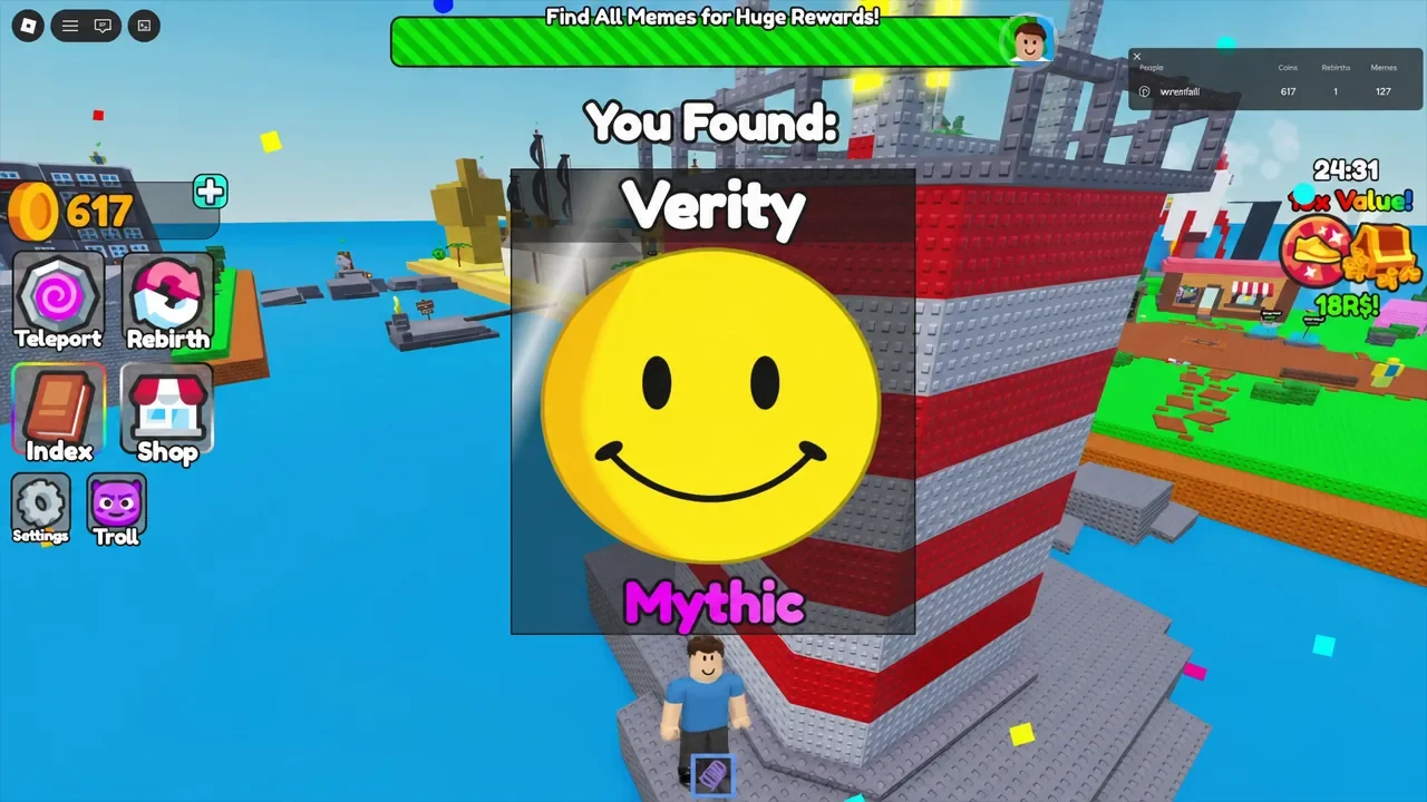 Collect A Meme [141] Roblox: How to Get Verity