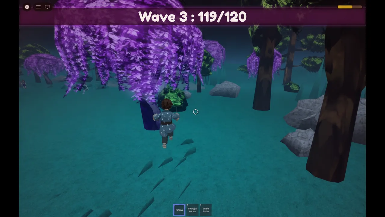 Wave 3 counter at 119 out of 120 kills during the Final Selection mini-game