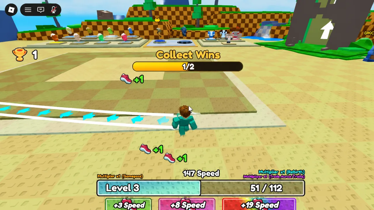 Squirrel sprinting along an obstacle course platform during a stage run