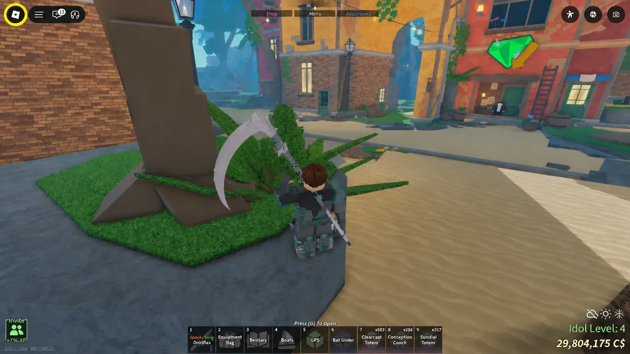 Using a Sundial Totem on Skycrest to skip the day and night phase and reroll the weather