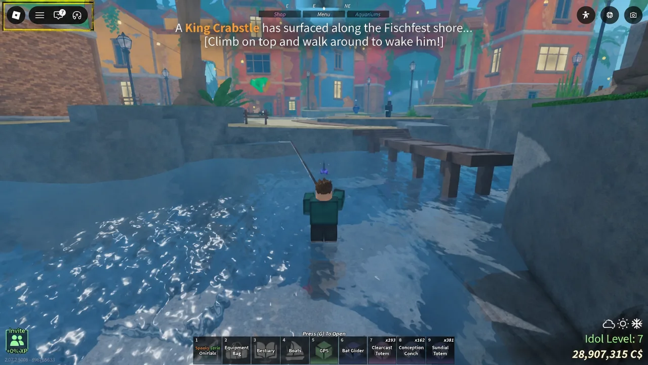 Player standing over the glowing green fire pit inside Abaia's Chamber on Skycrest