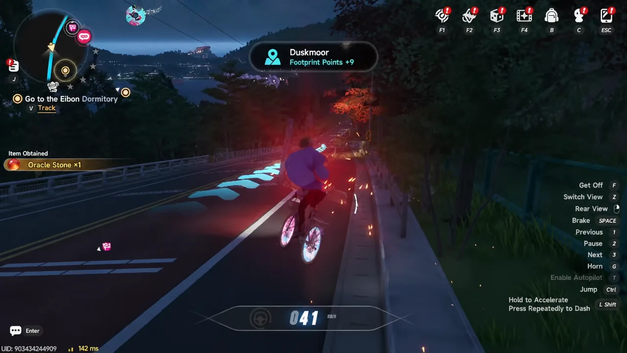 The Yesteryear coasting down a steep mountain road at extreme speed