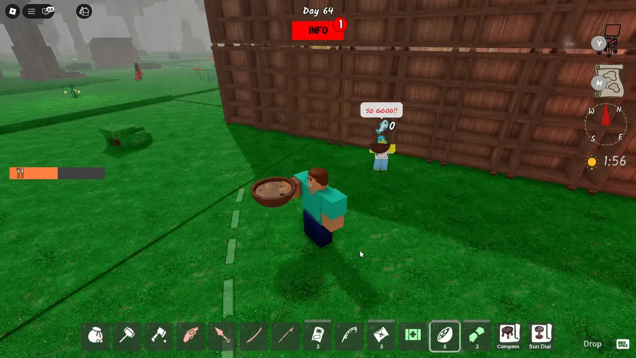 Camp view after a kid reaches Level 5, with new decorative furniture placed nearby