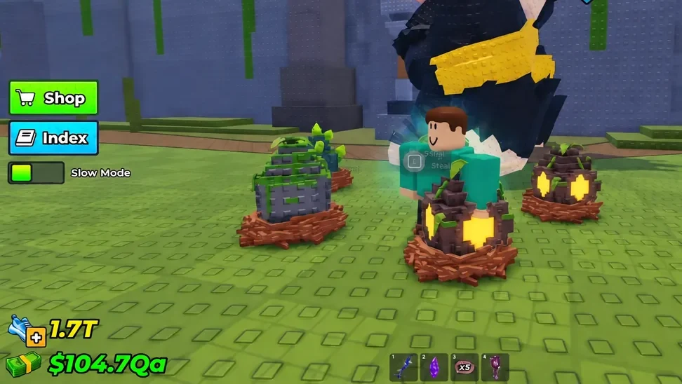 Steal interaction prompt appearing over another player's character during a theft
