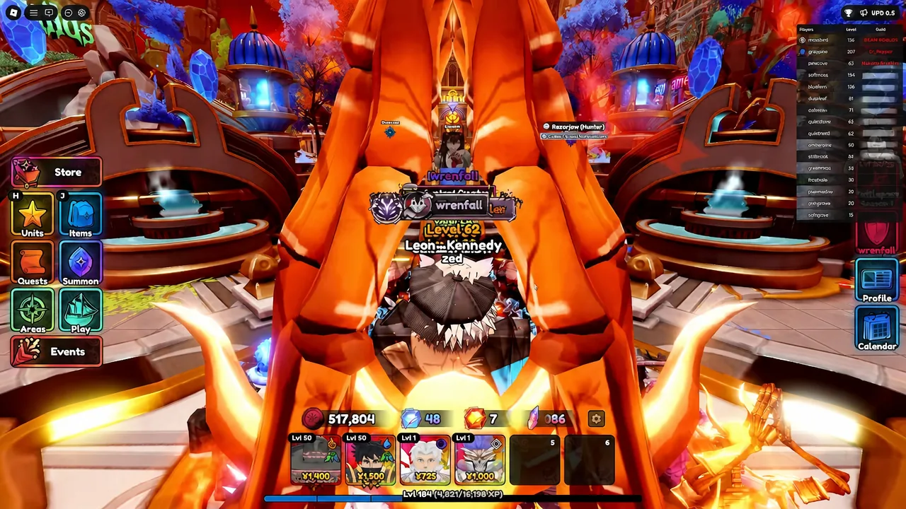 Anime Expeditions main lobby with the Play button highlighted before rejoining a server