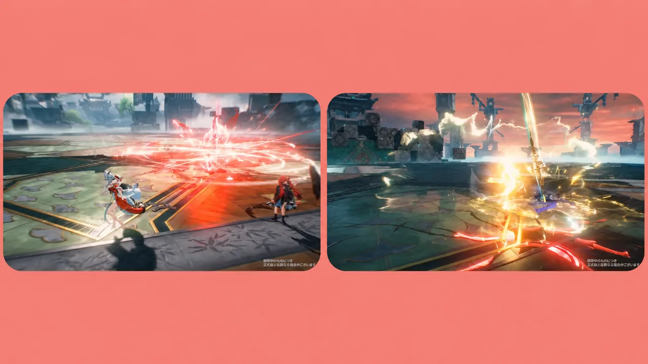 Hsin mid-combo during the Version 3.7 combat preview