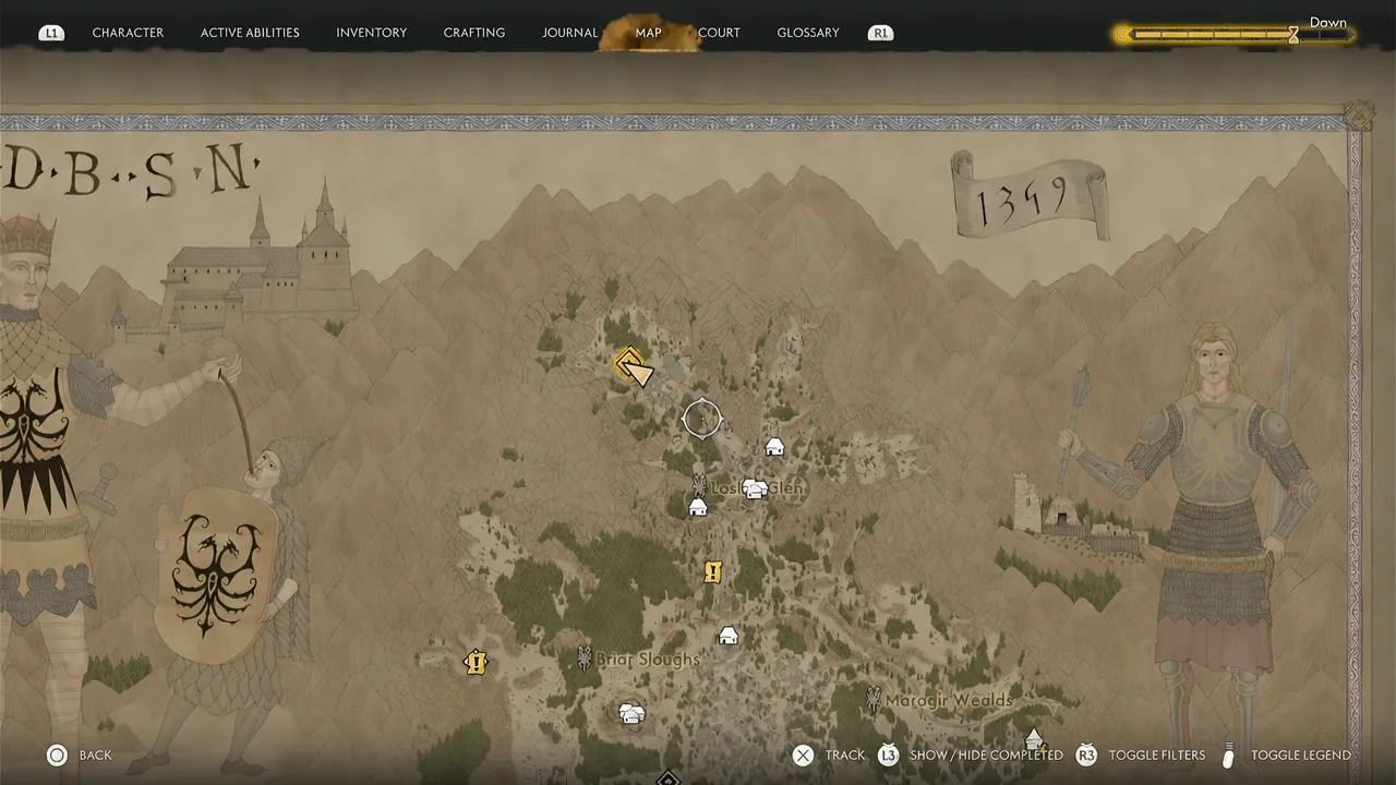 Reading the Tattered Letter that describes a cache hidden at an old logging site