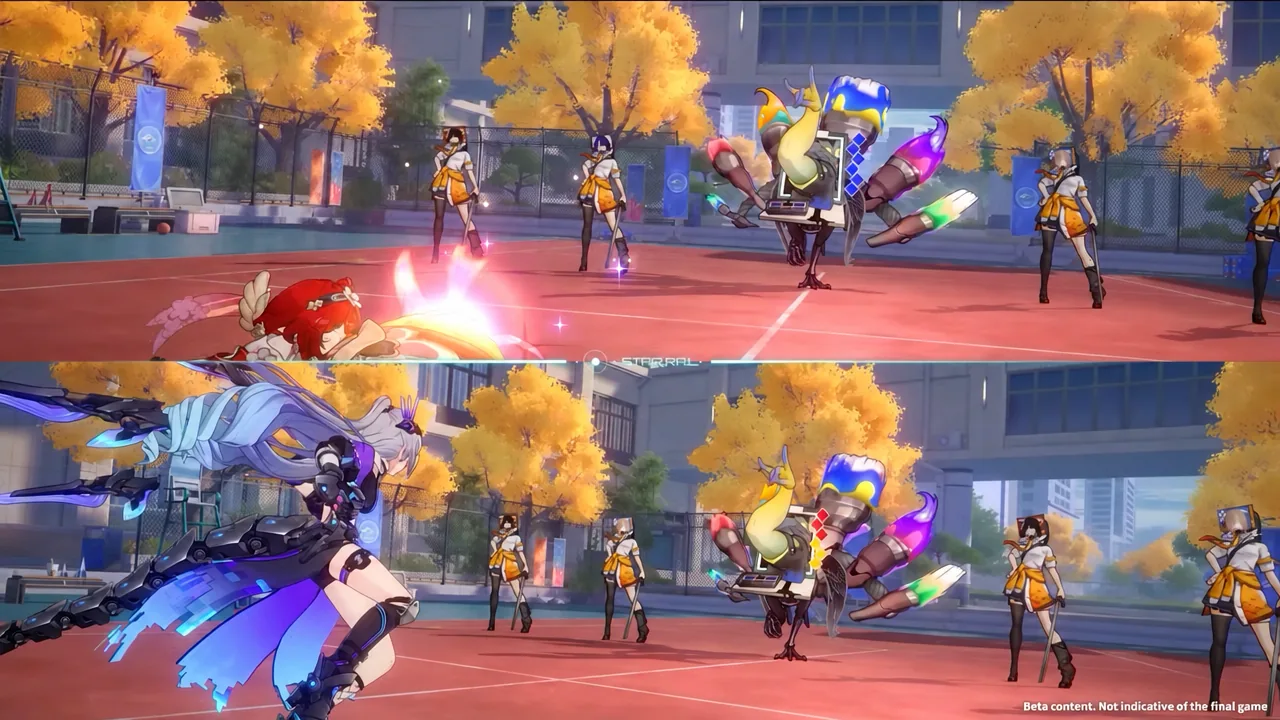 Elation Skill activating and adding bonus Elation damage numbers on top of an ally's attack