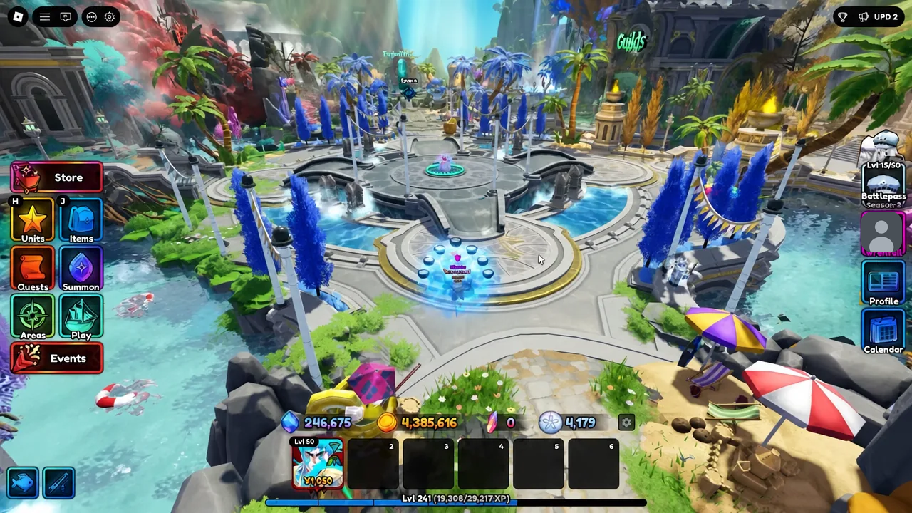 Anime Expeditions hub with the Store button highlighted before starting a raid run