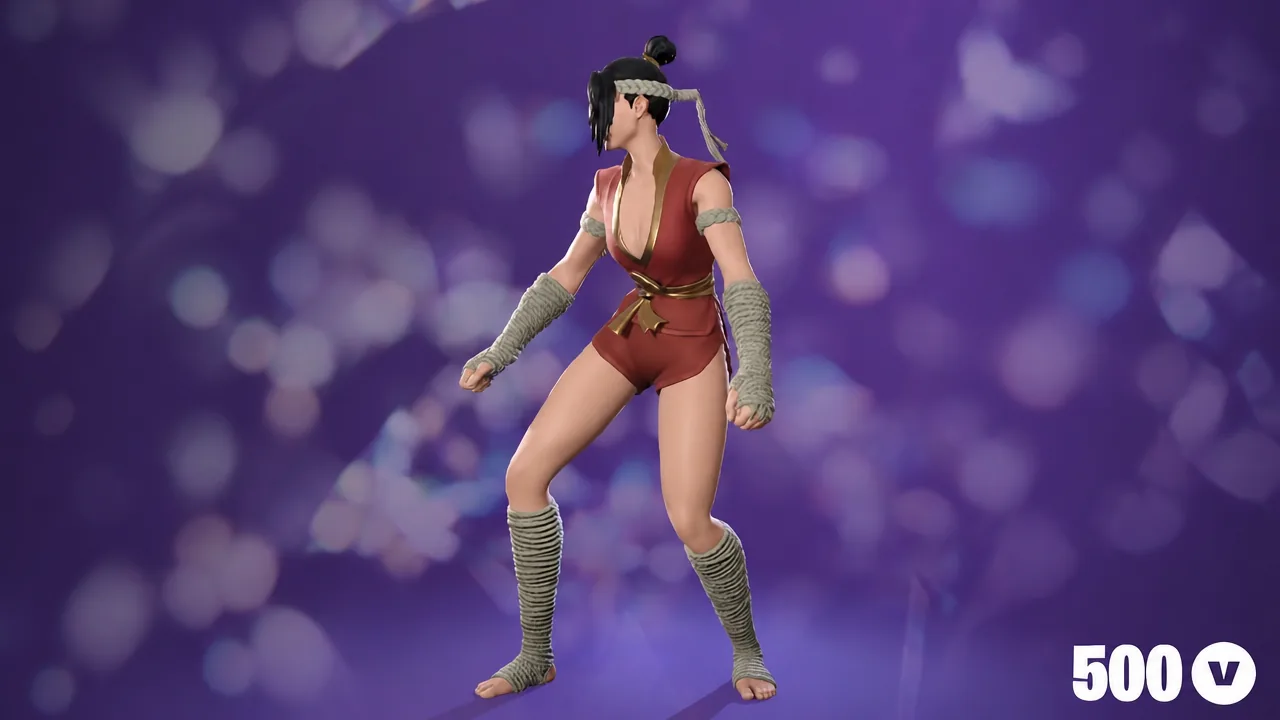 The Lush Life dance emote performed by the Mali outfit against a purple backdrop