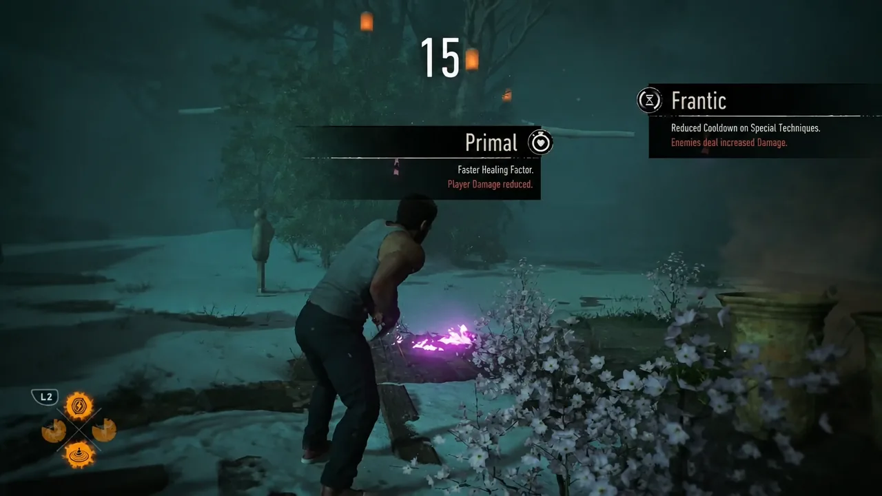Wolverine fighting a wave of ninjas in the snowy Crucible of Tears arena