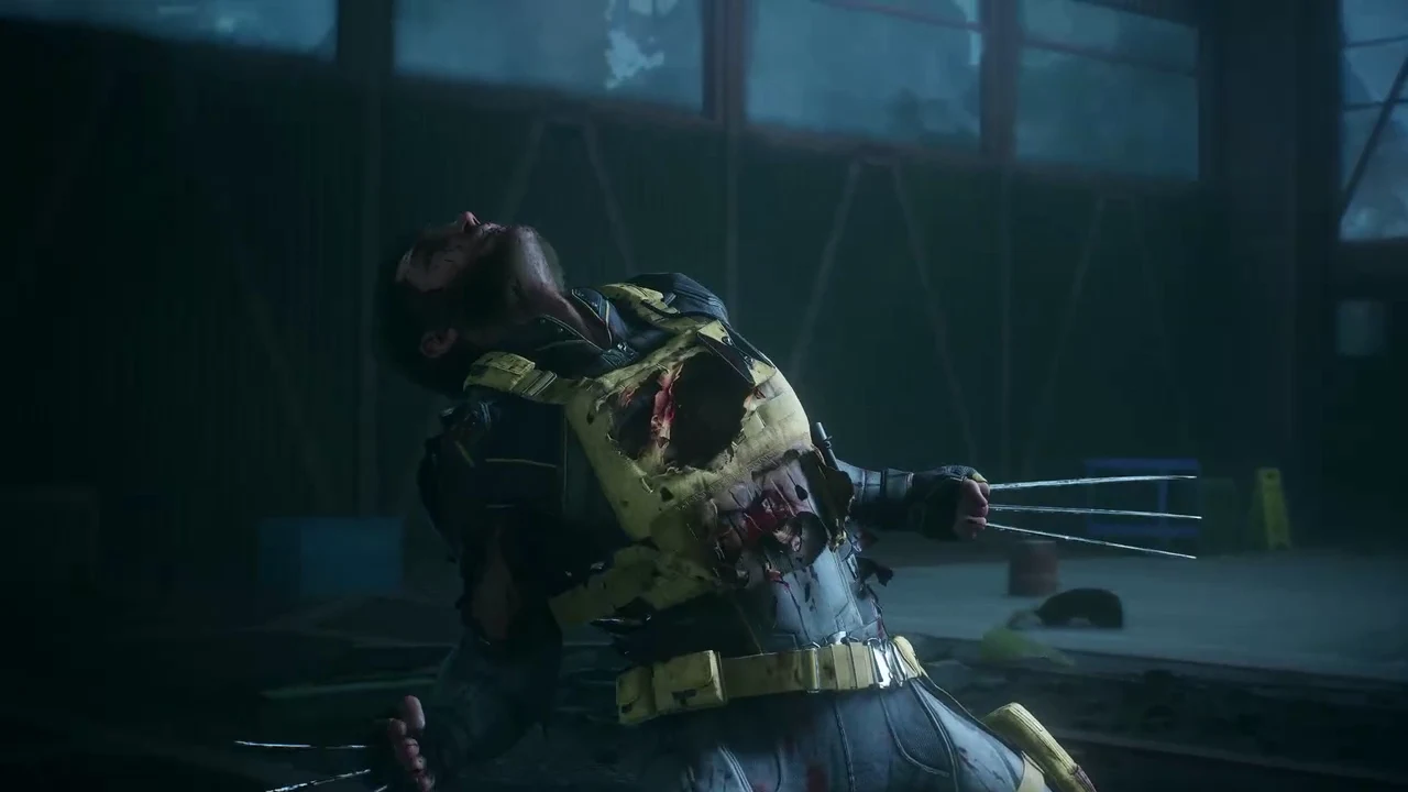 Omega Red regenerates a claw wound and hoists Wolverine into the air by the neck with his coils