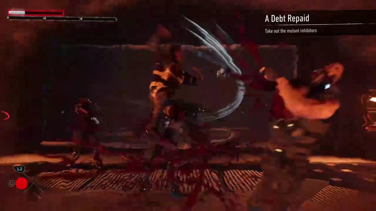 The A Debt Repaid objective to take out the mutant inhibitors during close combat