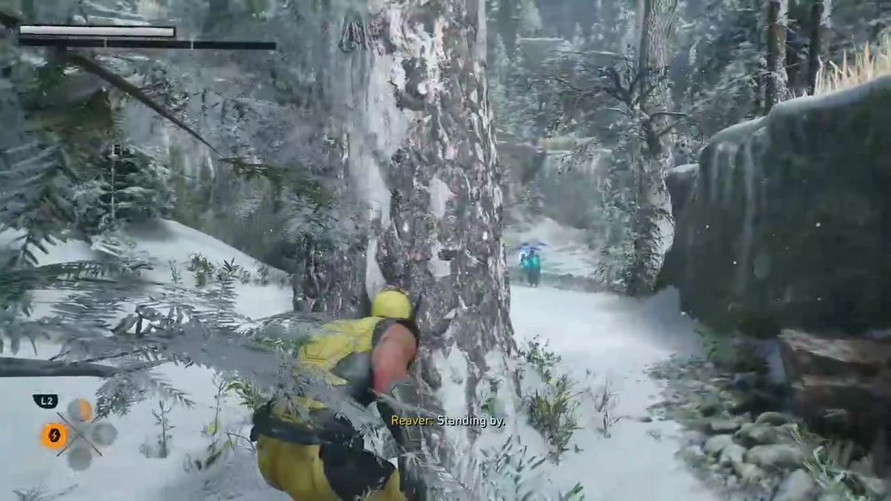 The snowy forest trial arena from The Enemy of My Enemy.