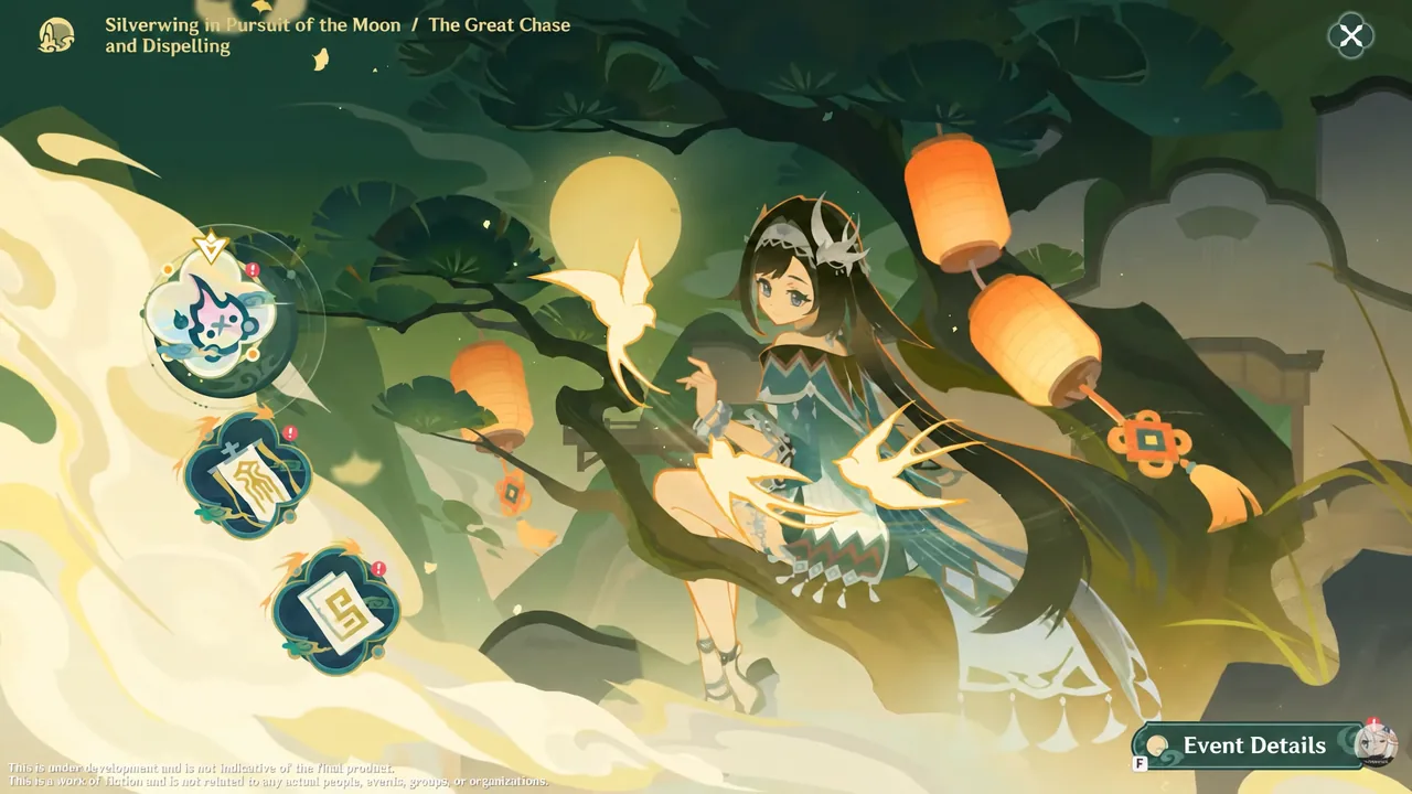 Moonchase Festival event screen with the Event Details button highlighted