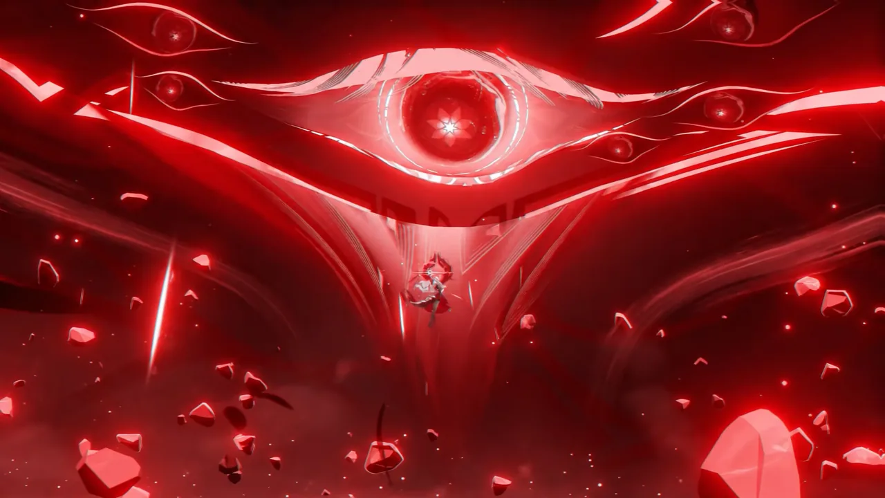 Boss encounter footage referencing the Chimeric Winged Lion's Electro shield as a comparison point