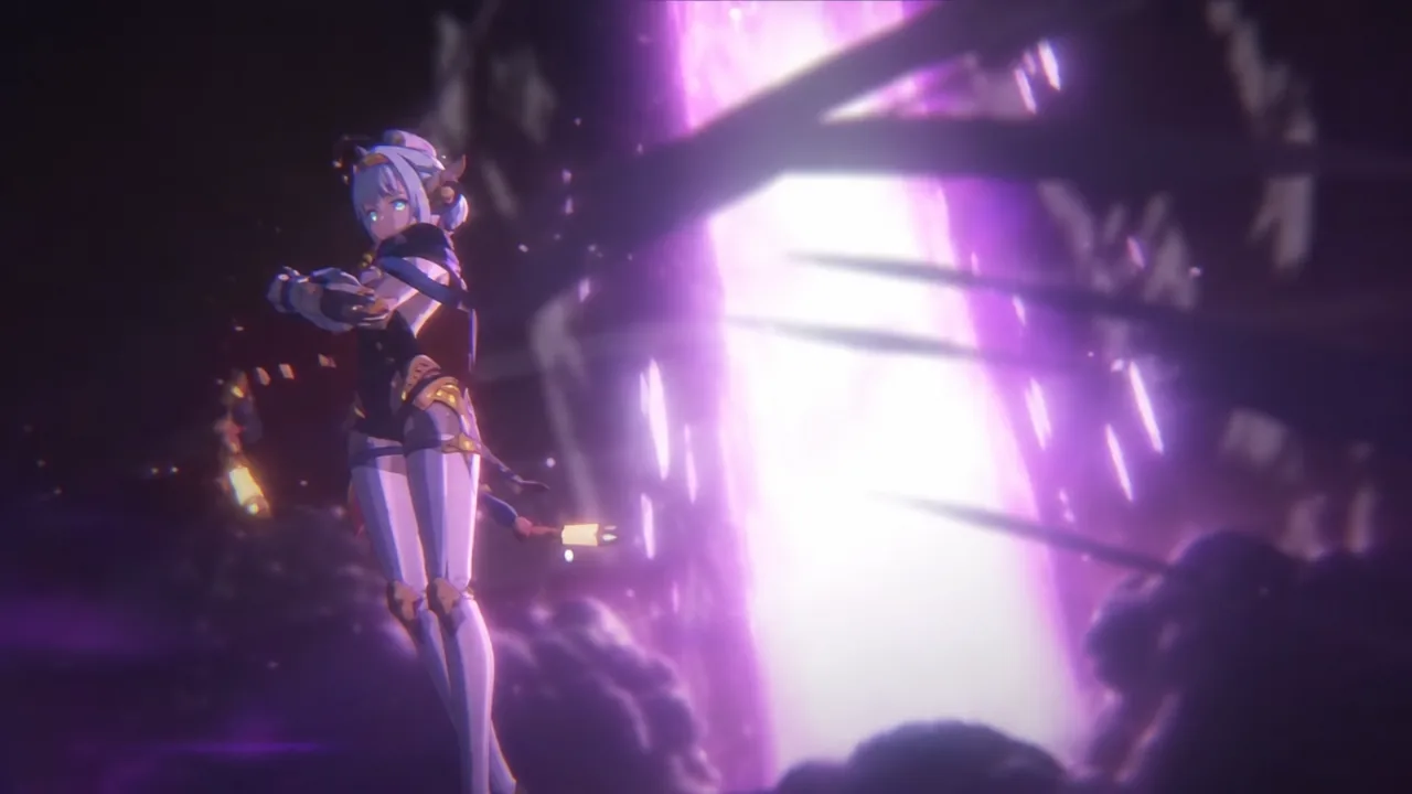 Version timeline graphic showing Mitya as a 5-star Electro character arriving in Version 7.2 on November 4th
