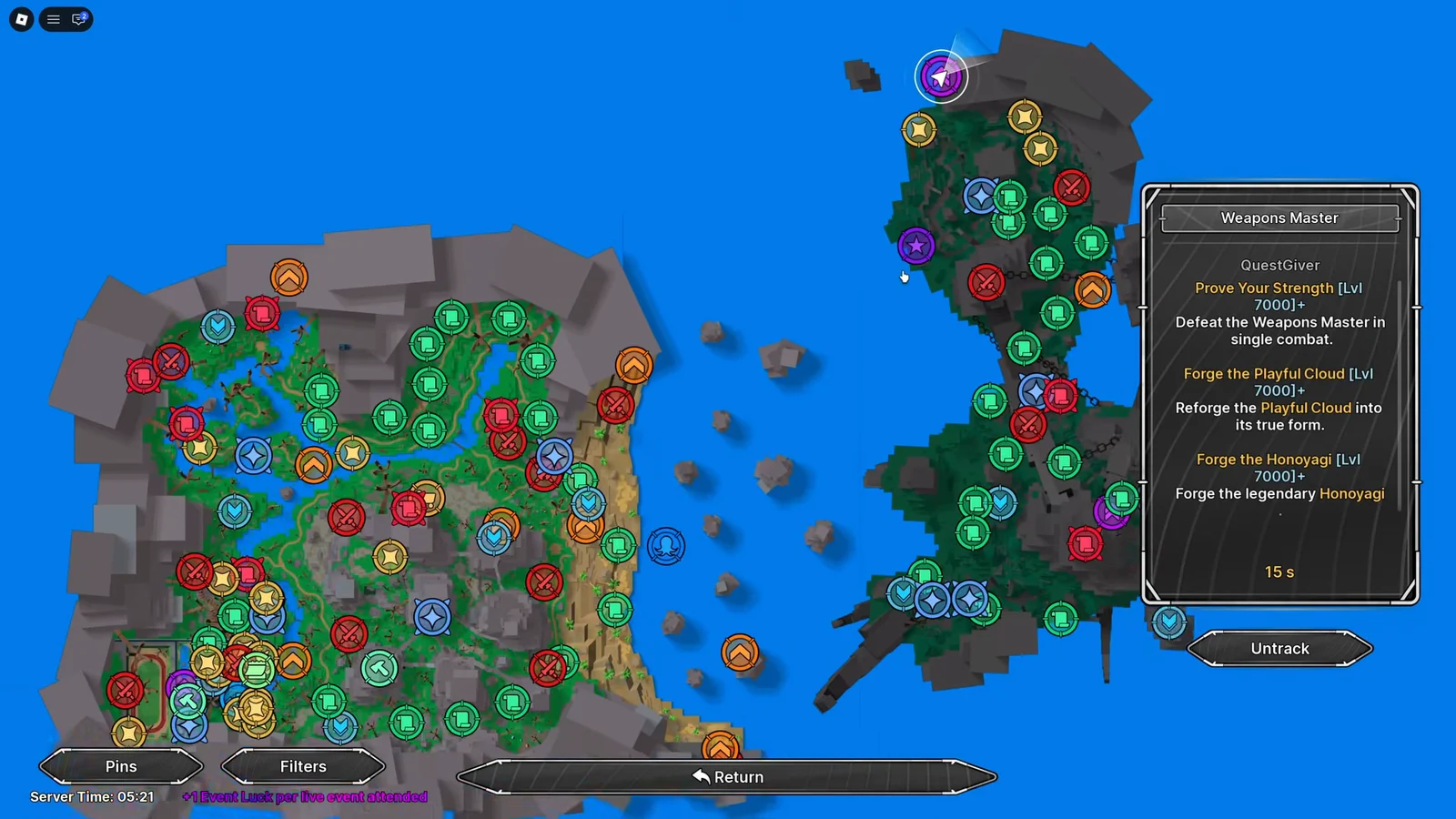 Weapons Master Location