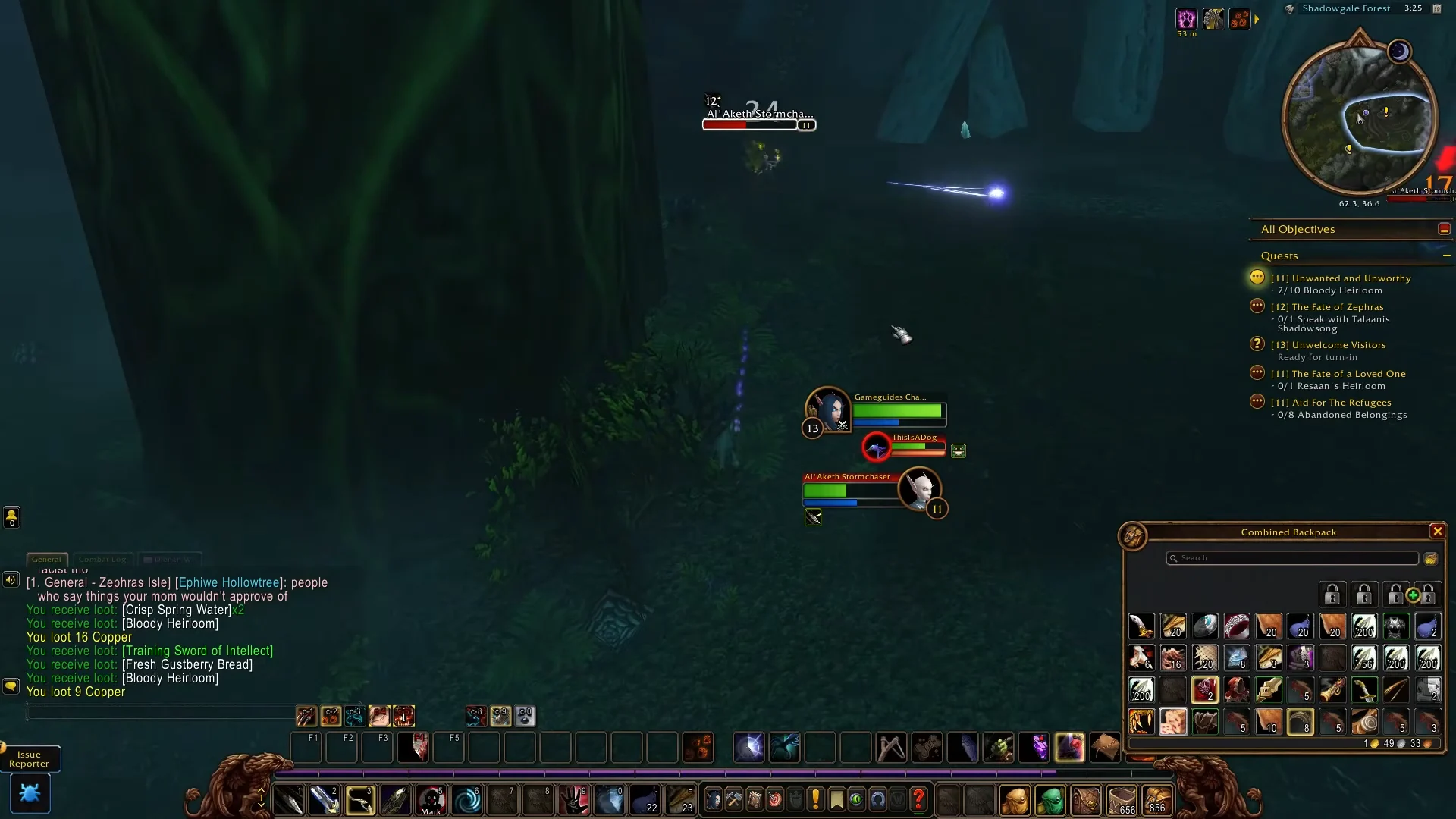 Defeating Enemies and Looting