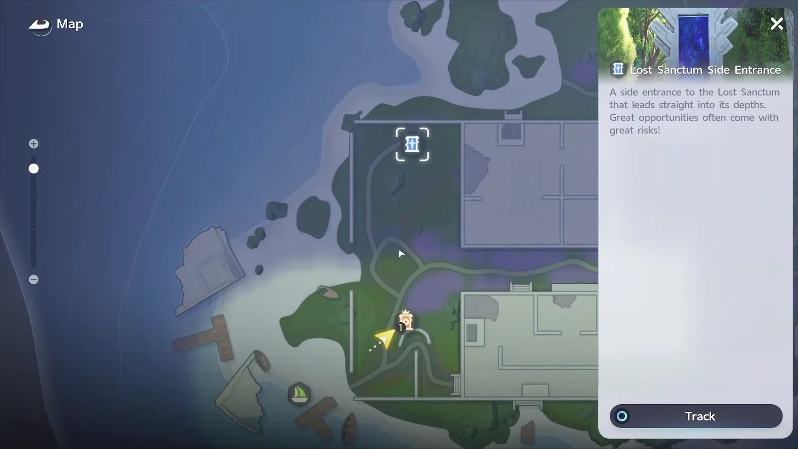 Sanctum Entrances on Map