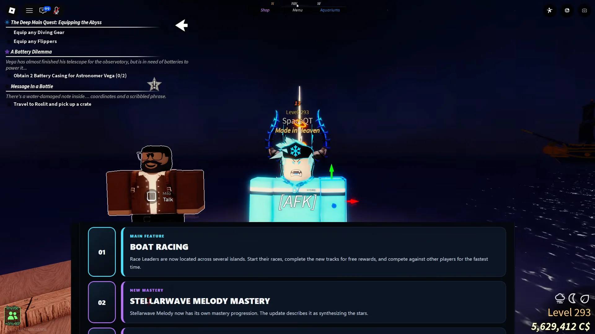 Singularity Rod Fisch Boat Racing Update: New VroomVroom Code, Masteries, and Buffs