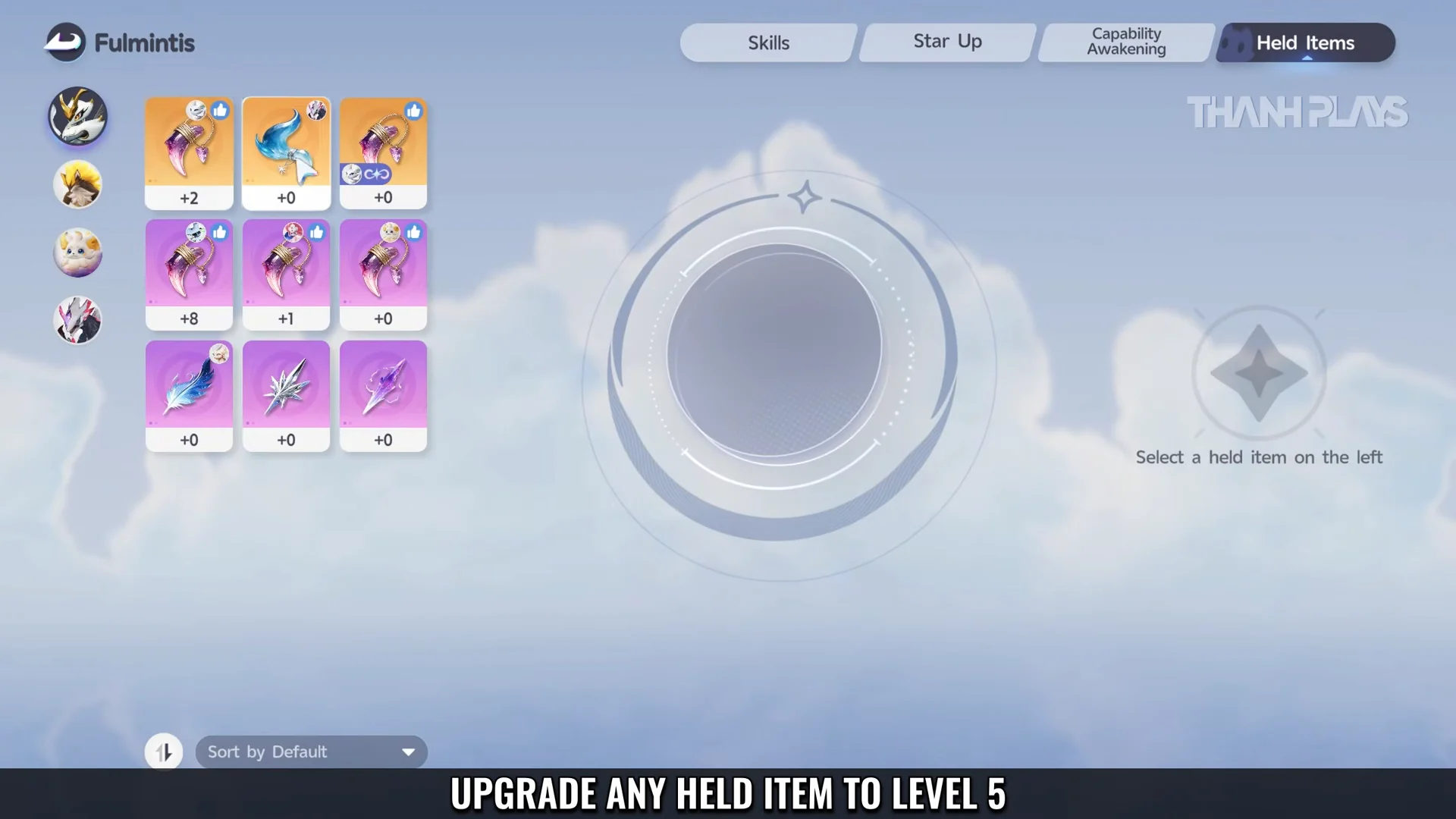 Aniimo management menu