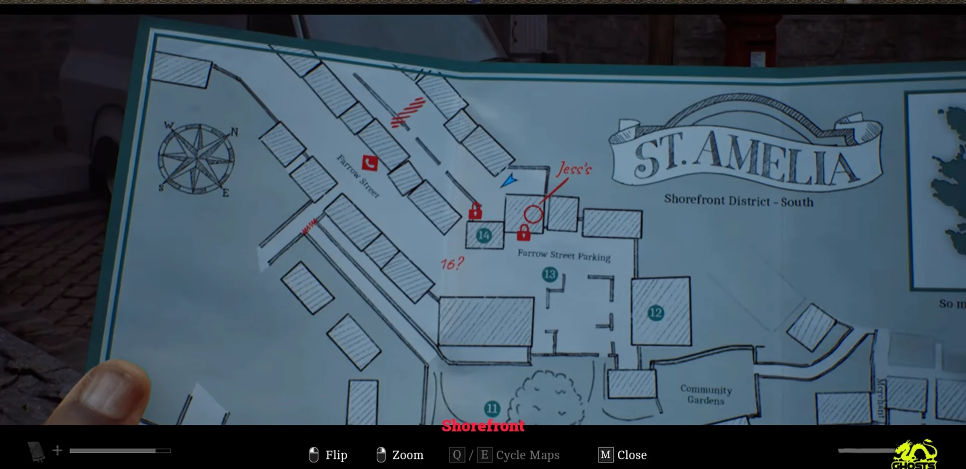 Examining the map