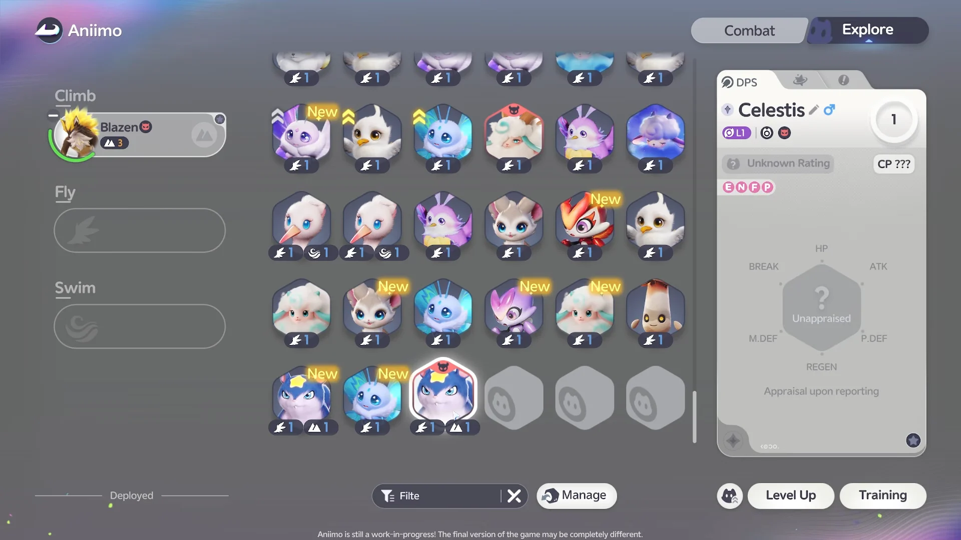 Flying Aniimo & Tier Differences