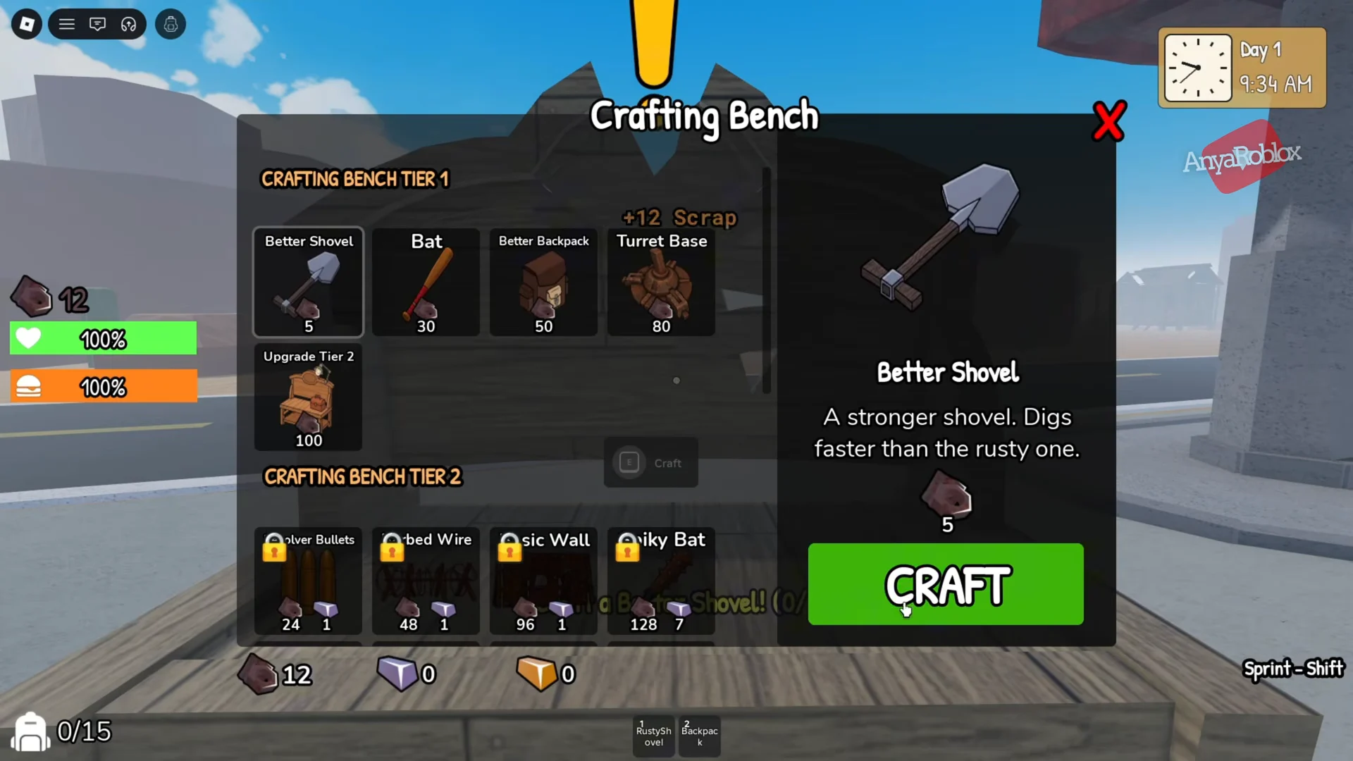 Crafting Better Shovel