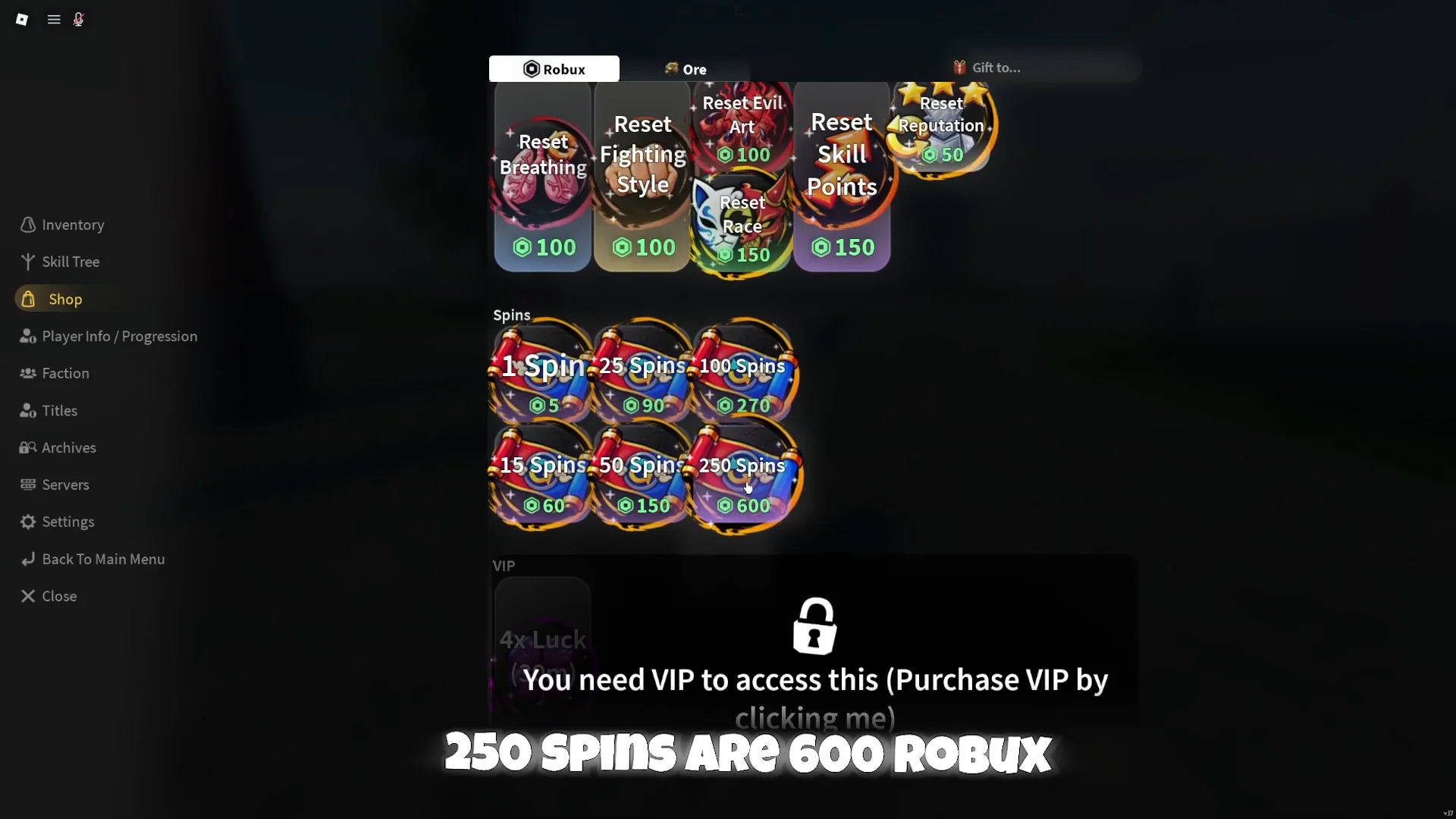 Robux Shop Method