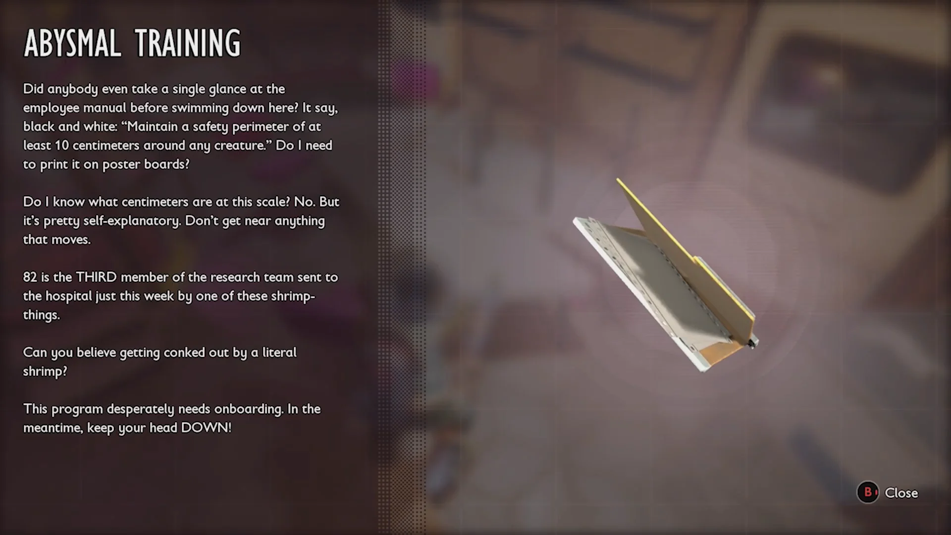 Inspecting Abyssal Training Note