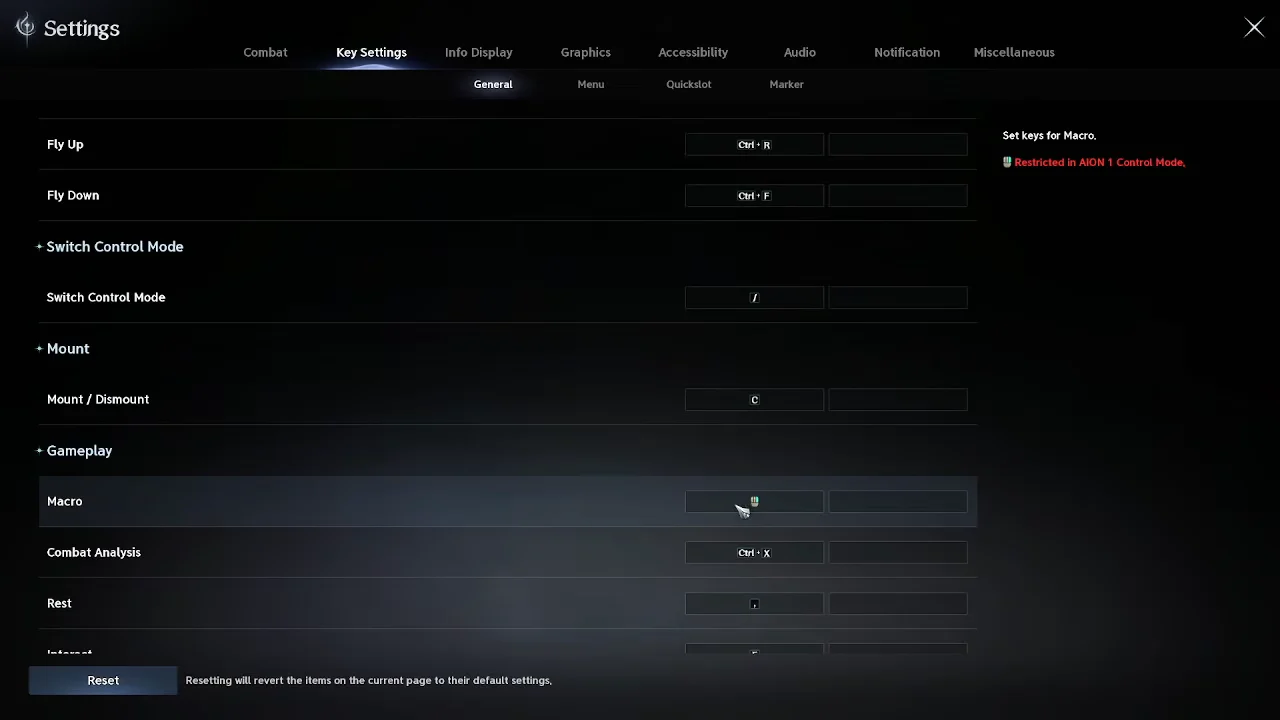 Key Bindings Configuration