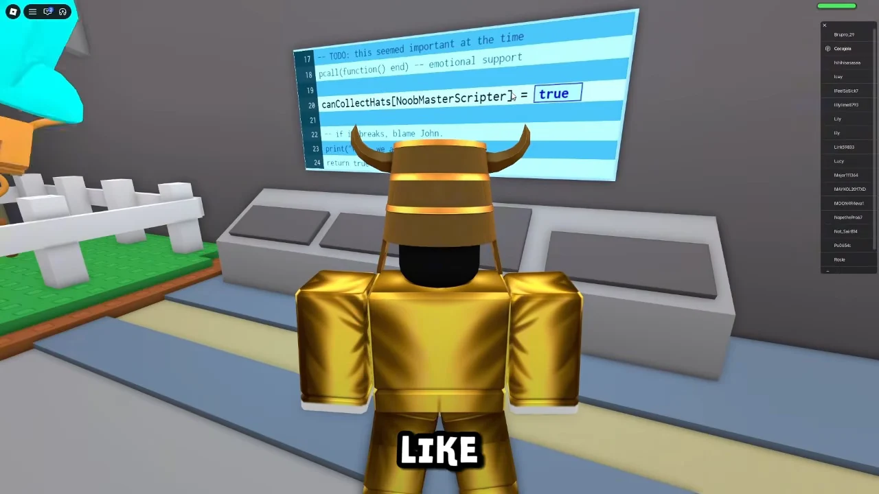Enabling Hat Collection Script