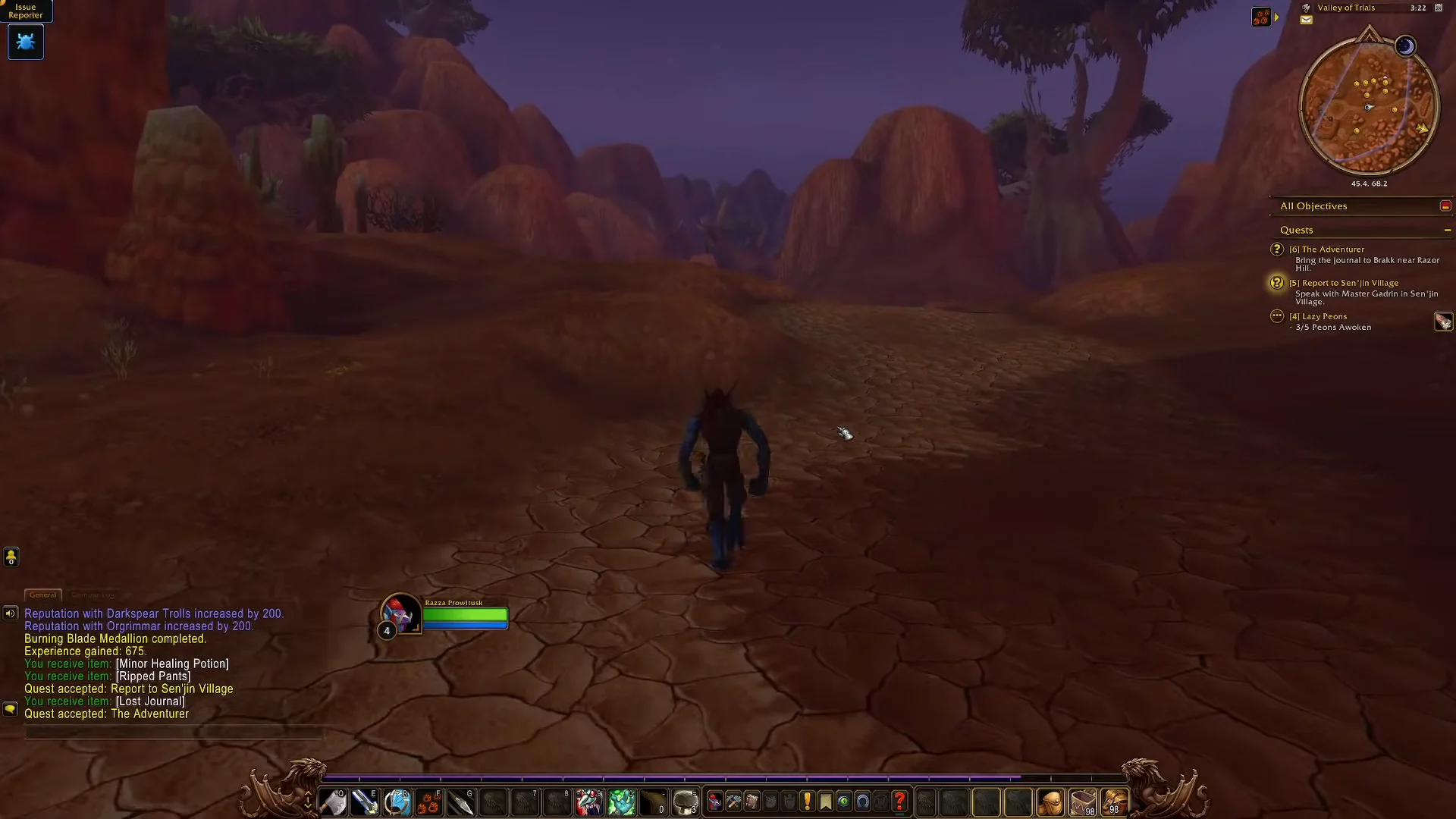 Starting out in the Valley of Trials
