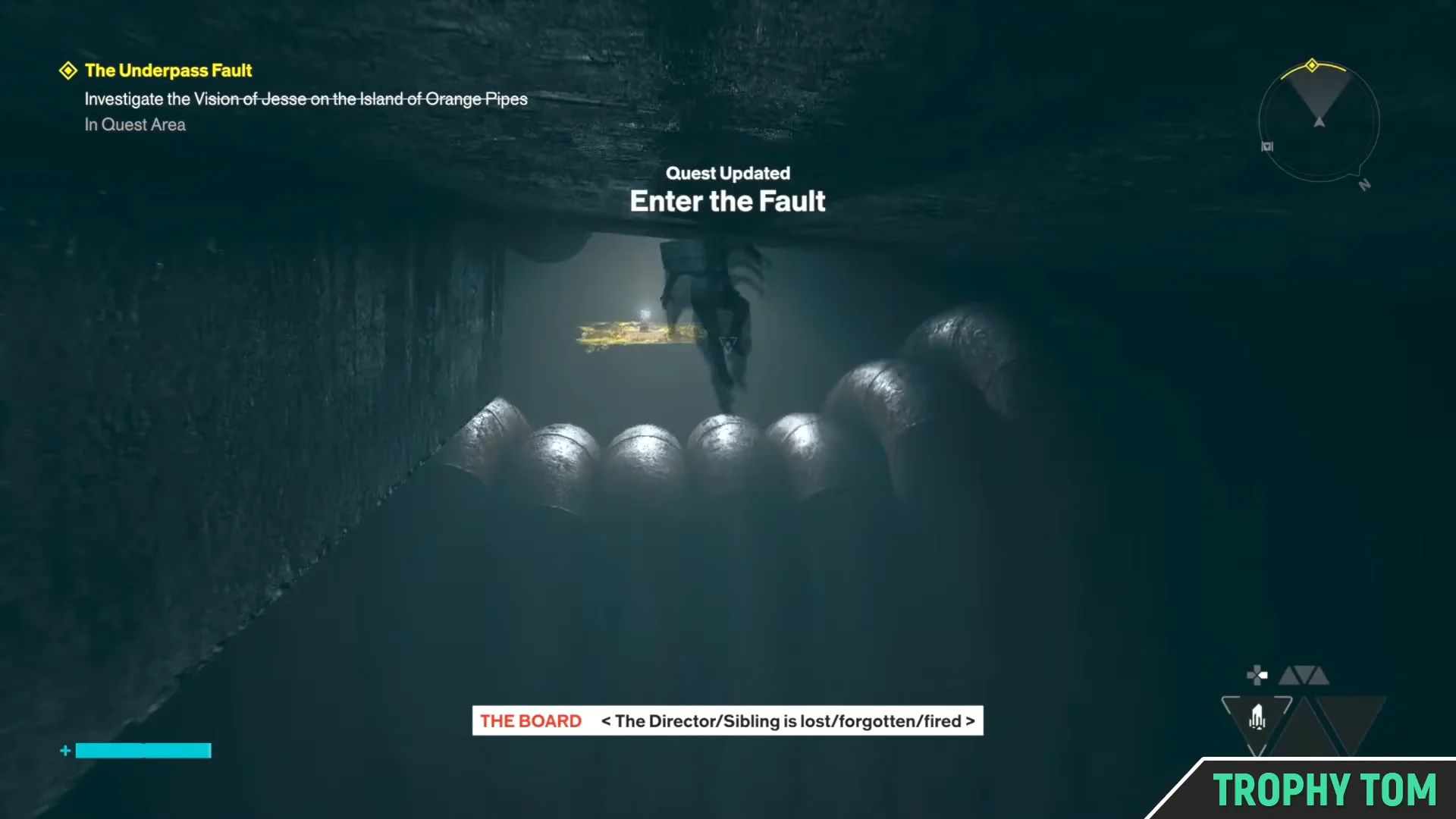 Approaching Underpass Fault Portal